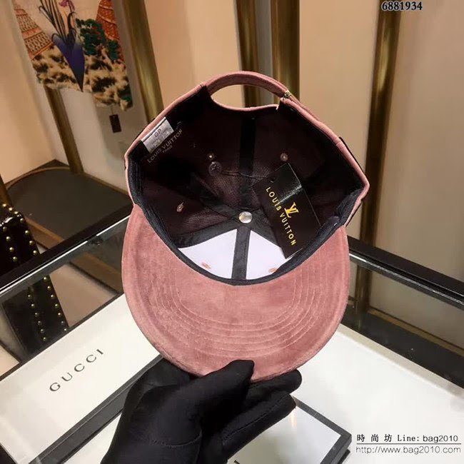 LV與supreme聯名秋冬款 時尚百搭絲絨棒球帽 6881934 LLWJ5816